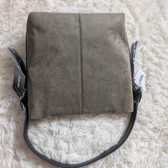 Steve Madden Tote Bag - Bag Velvet Fabri Dark Olive Green - Picture 9 of 10